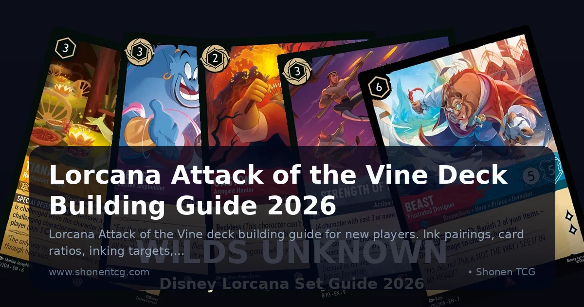 Lorcana Attack of the Vine Deck Building Guide 2026