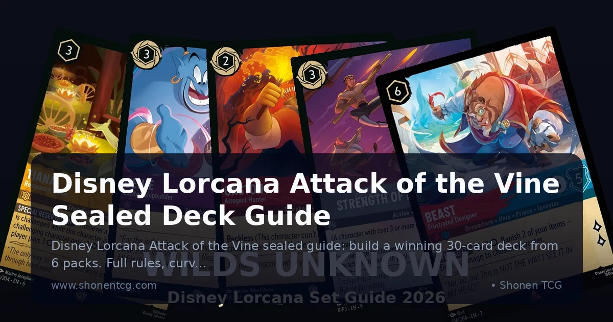 Preview: Disney Lorcana Attack of the Vine Sealed Deck Guide (Guides)