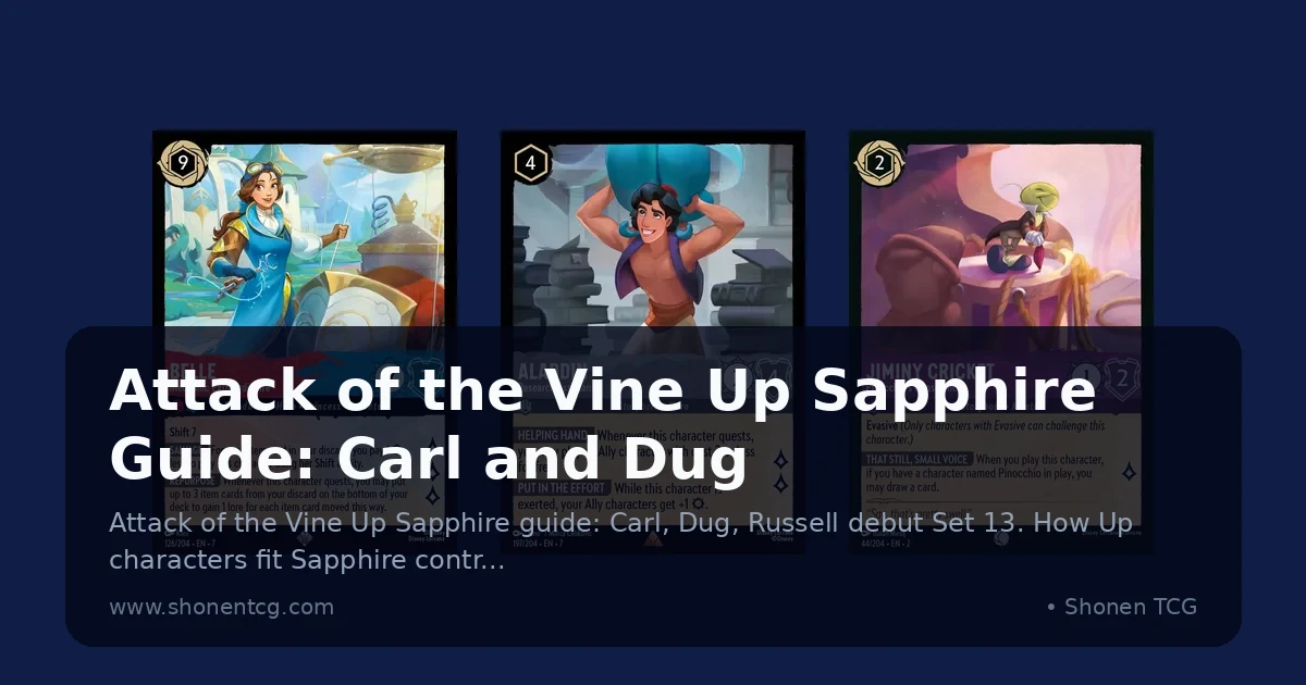 Attack of the Vine Up Sapphire Guide: Carl and Dug