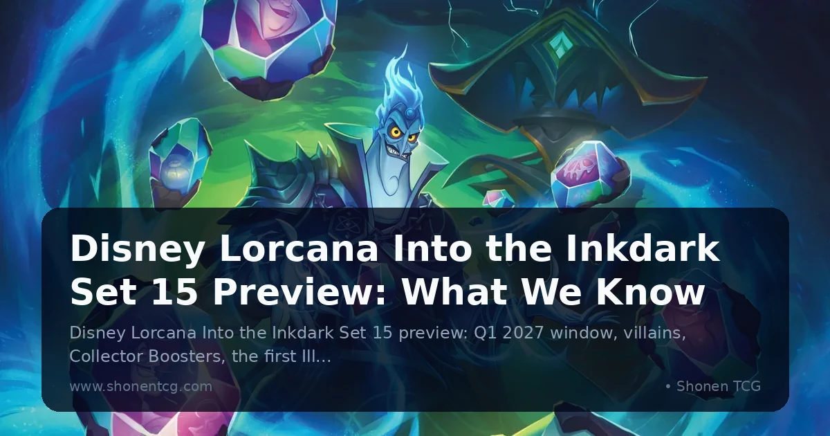 Disney Lorcana Into the Inkdark Set 15 Preview: What We Know
