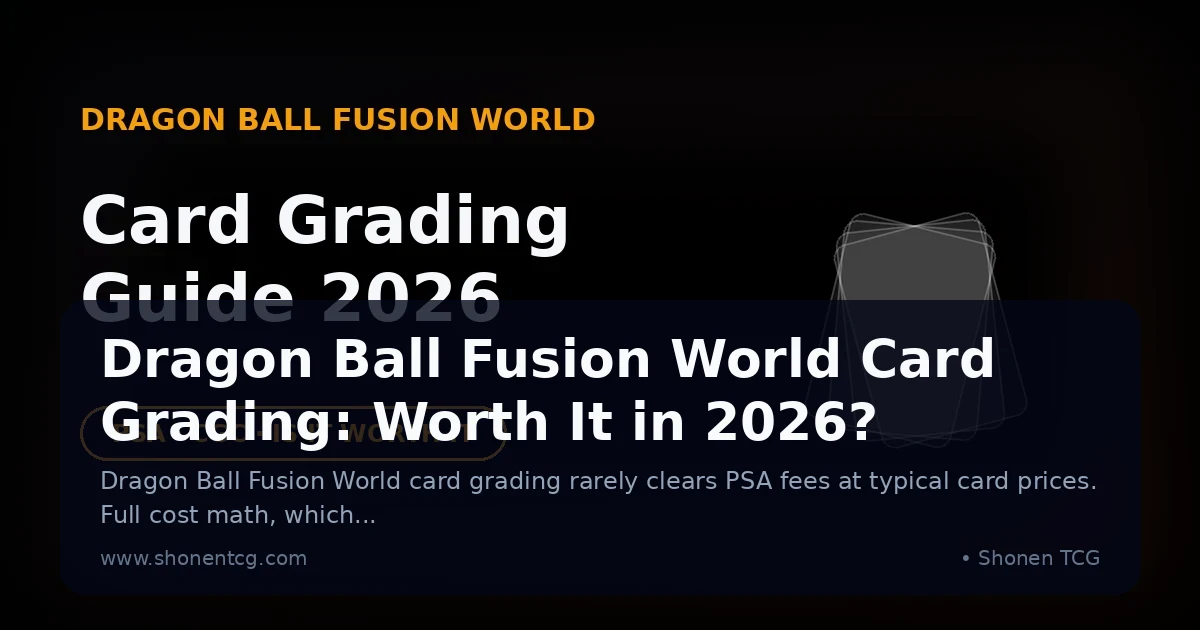 Preview: Dragon Ball Fusion World Card Grading: Worth It in 2026? (Guides)