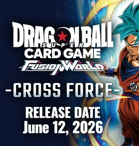 Dragon Ball Super Fusion World FB10 Cross Force format overview key visual with competitive tier leaders