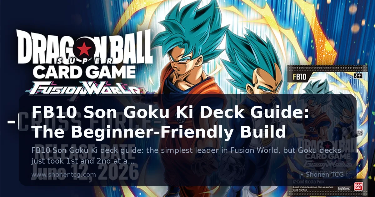 Preview: FB10 Son Goku Ki Deck Guide: The Beginner-Friendly Build (Guides)