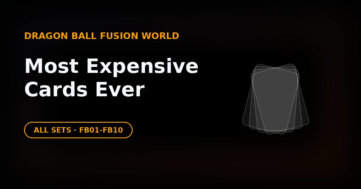 Dragon Ball Fusion World Most Expensive Cards (2026)