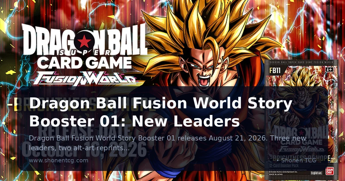 Dragon Ball Fusion World Story Booster 01: New Leaders