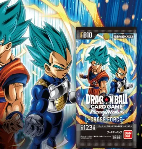 DBS Fusion World Cross Force competitive lineup showing Vegito's Awaken placement in the FB10 meta tier