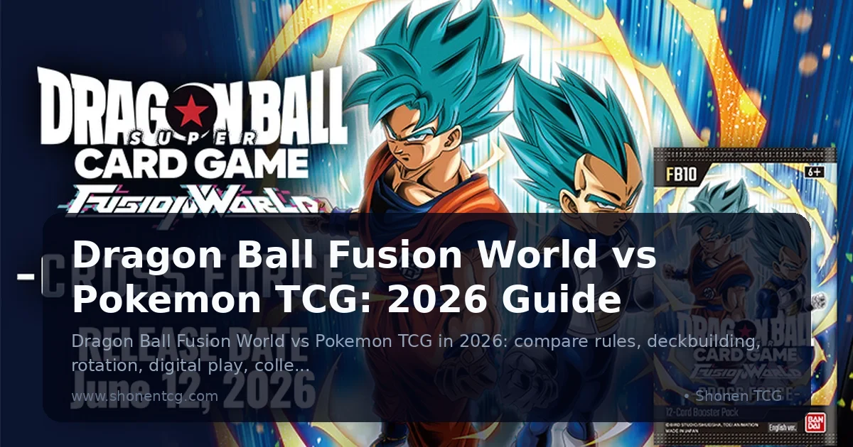 Dragon Ball Fusion World vs Pokemon TCG: 2026 Guide