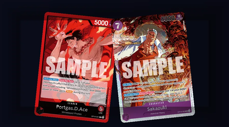 One Piece TCG power comparison resolving an attack with the attacker winning a tie