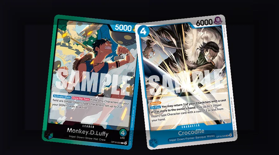 One Piece TCG starter deck reprints and older-set staples forming a budget competitive shell