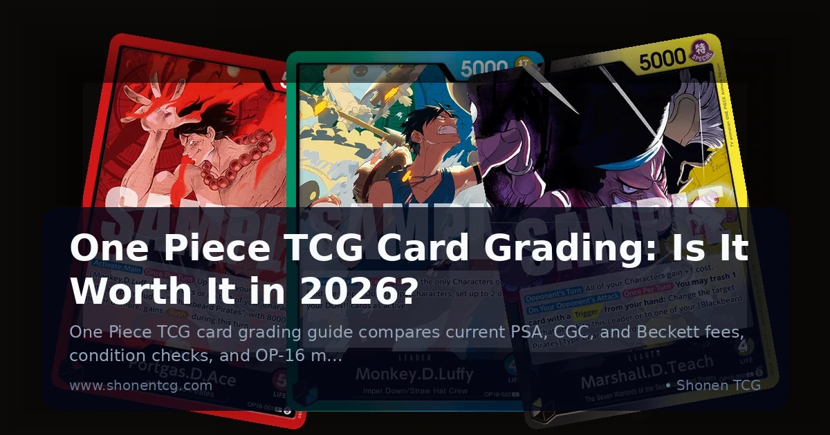 Preview: One Piece TCG Card Grading: Is It Worth It in 2026? (Guides)