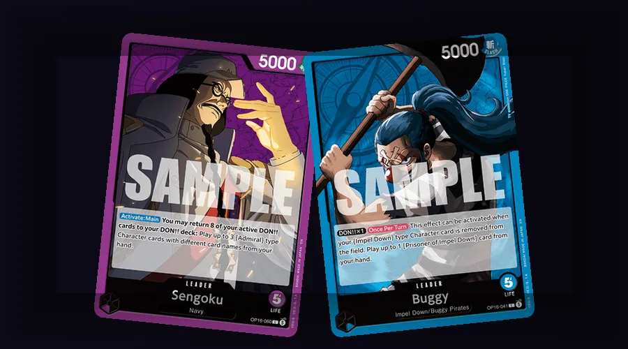One Piece TCG character cards arranged by cost showing a smooth deck curve from low to high