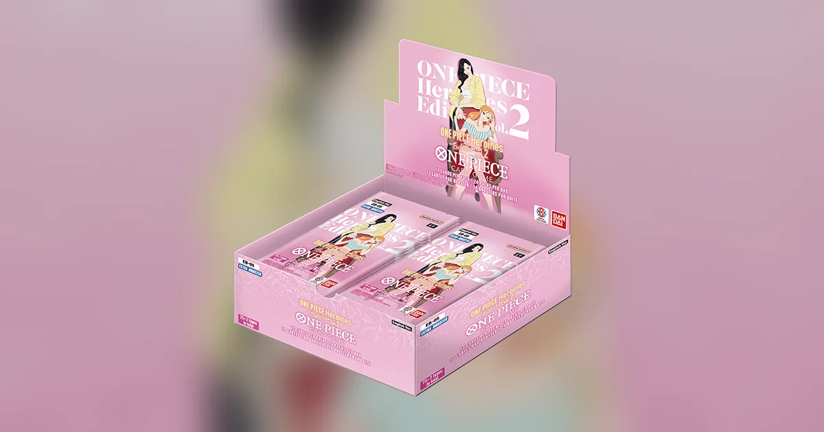 Official One Piece Card Game EB-05 Heroines Edition vol.2 display box from Bandai's product page