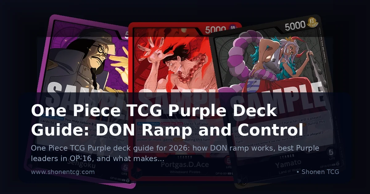 One Piece TCG Purple Deck Guide: DON Ramp and Control