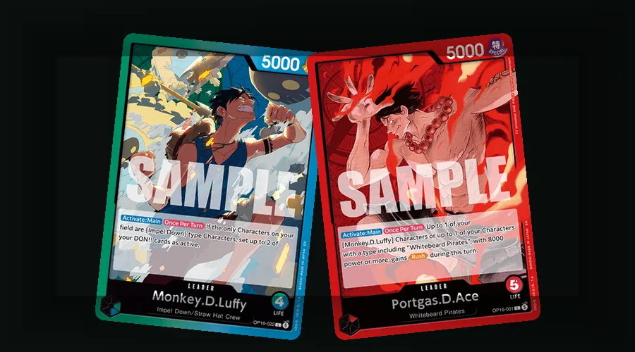 One Piece TCG cards arranged for a fair trade with both sides valued at equal market price