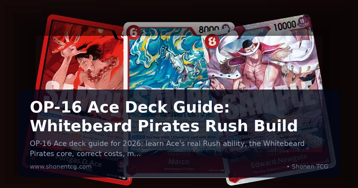 Preview: OP-16 Ace Deck Guide: Whitebeard Pirates Rush Build (Guides)
