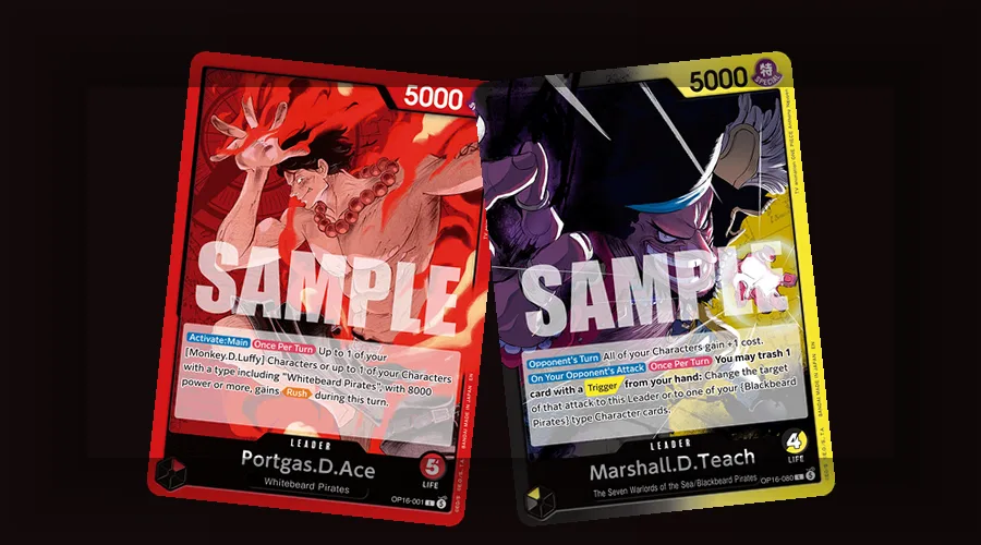 OP-16 SEC Ace and Blackbeard cards as the two rarest chase targets in the Paramount War set