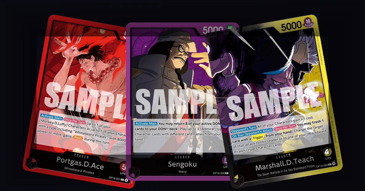 OP-16 The Time of Battle booster box alongside individual card singles representing the sealed vs singles buying decision