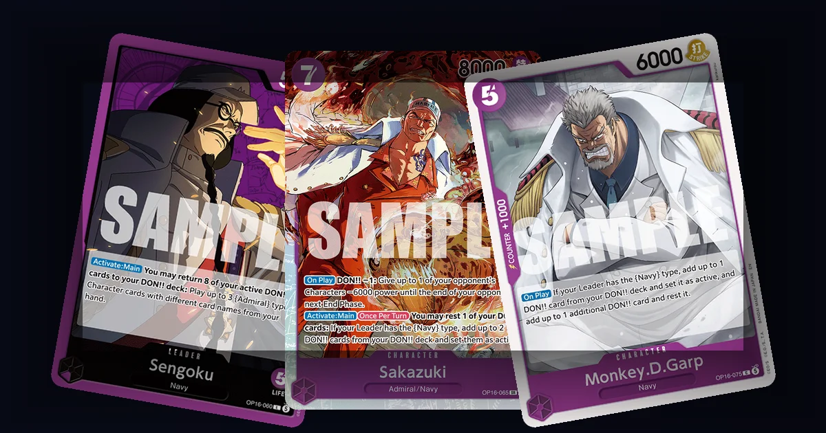 OP-16 Sengoku Deck Guide: Three Admirals Navy Build
