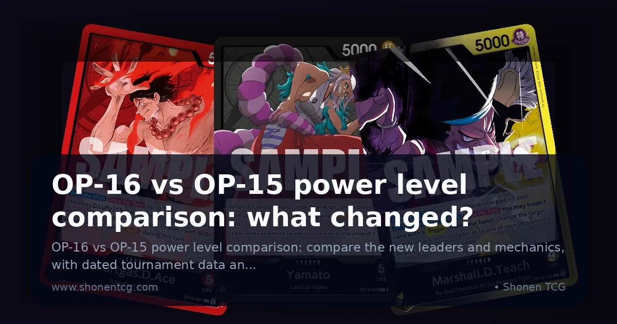 OP-16 vs OP-15 power level comparison: what changed?