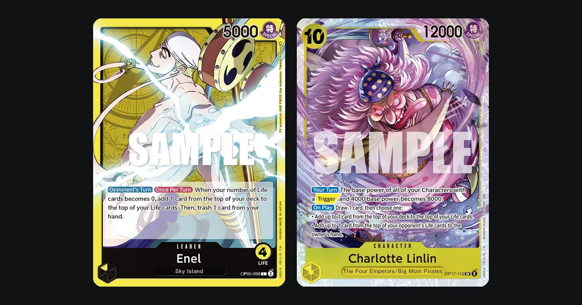 Yellow Enel Deck for OP-17: Two Winning Big Mom Lists