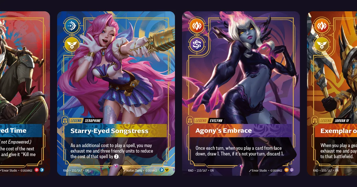 Riftbound Radiance Legends: Full List, Domains and Text