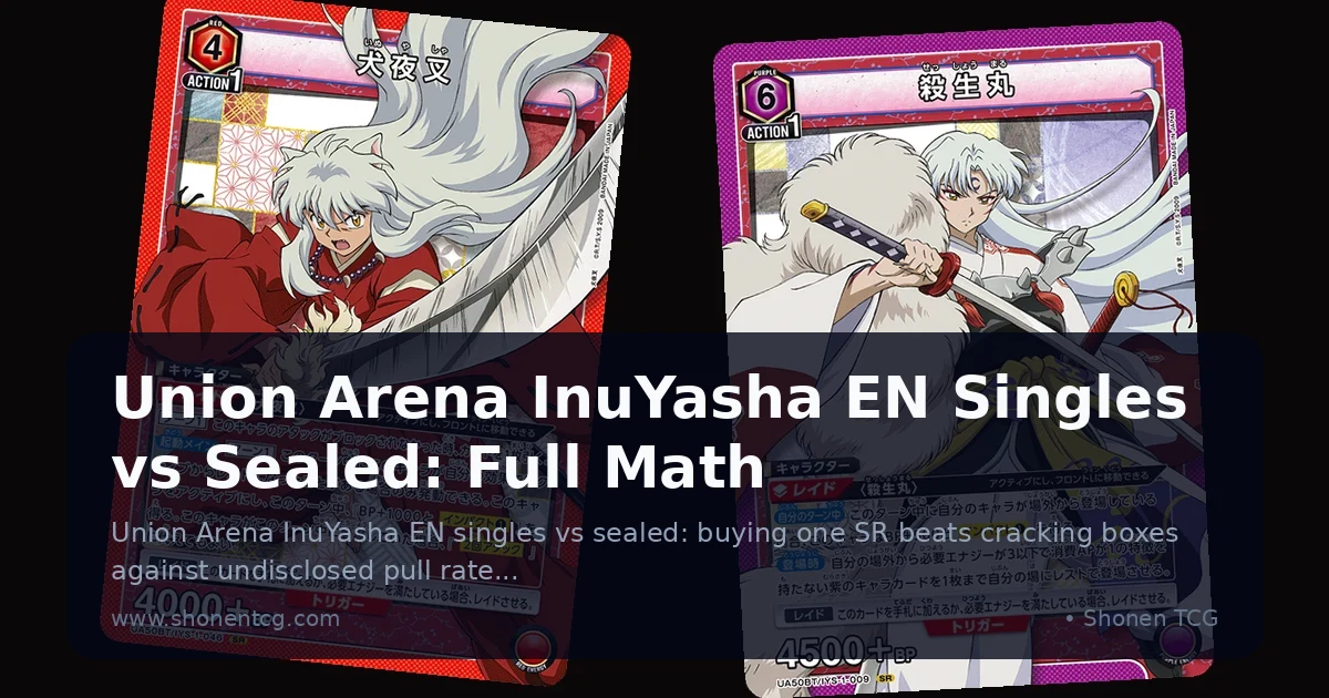 Preview: Union Arena InuYasha EN Singles vs Sealed: Full Math (Guides)