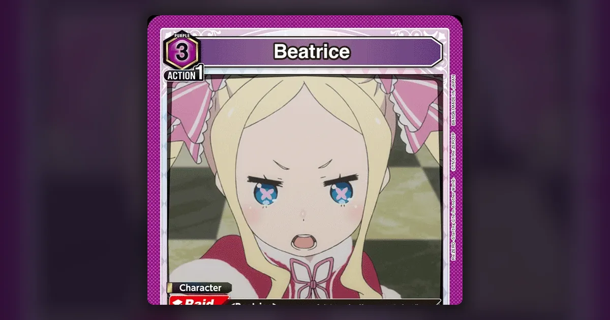 Union Arena Beatrice Deck Guide: Purple Re:ZERO Build 2026