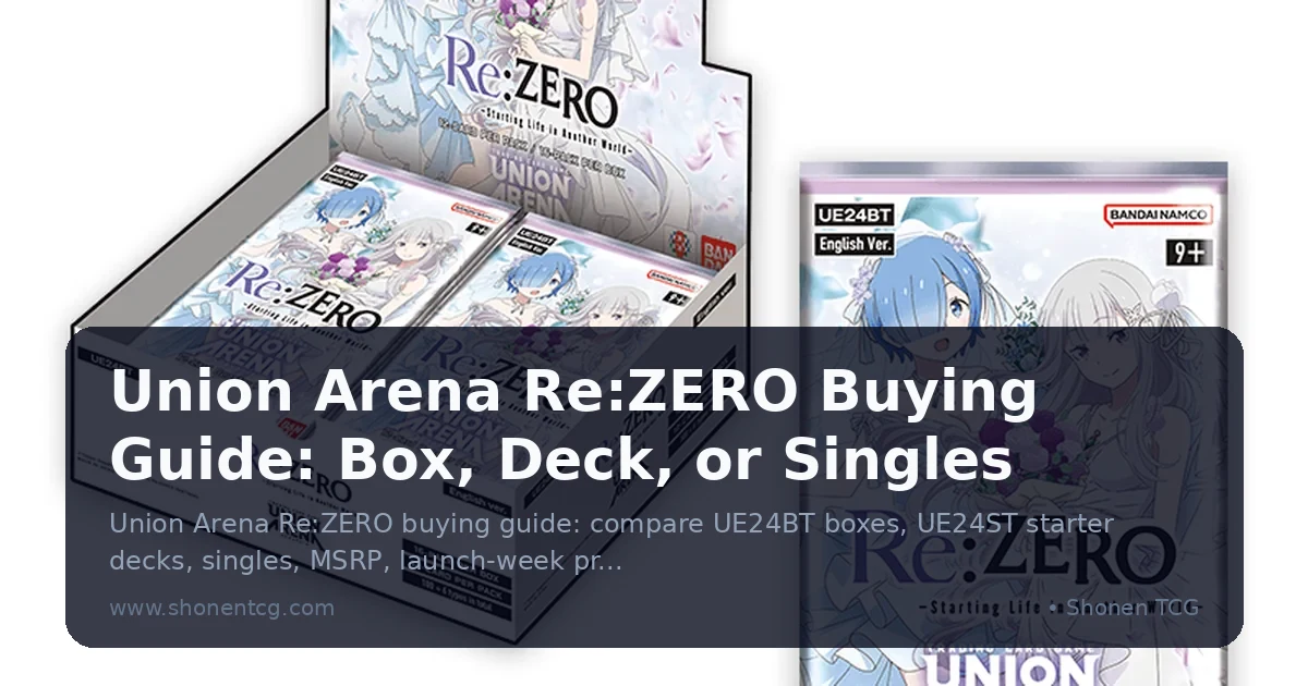 Union Arena Re:ZERO Buying Guide: Box, Deck, or Singles
