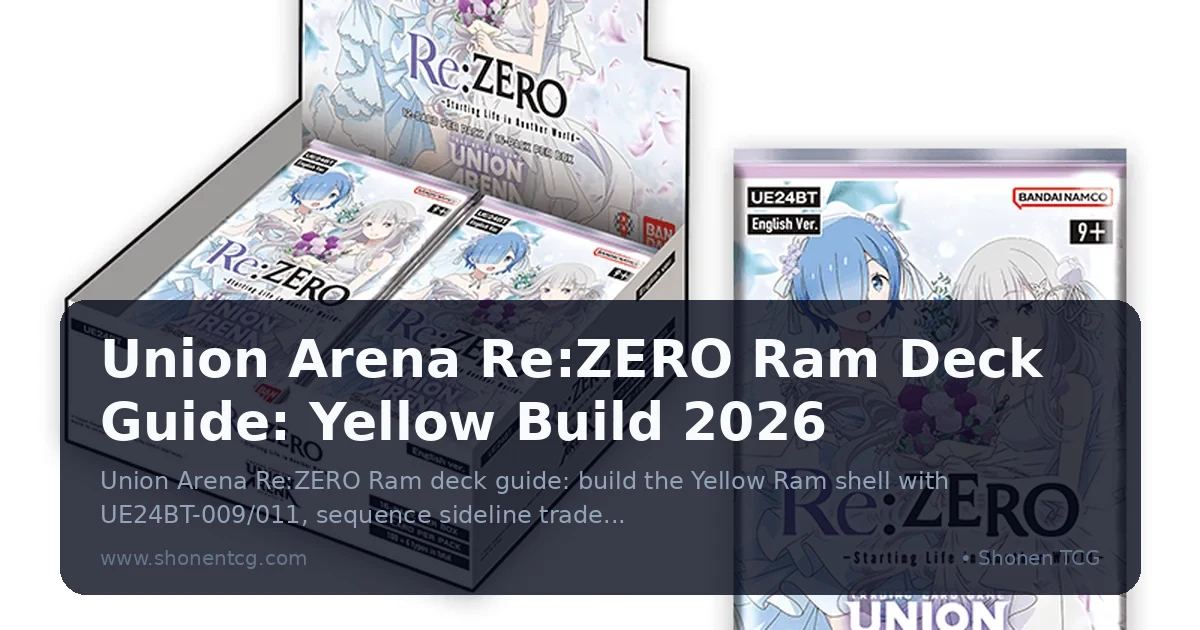 Preview: Union Arena Re:ZERO Ram Deck Guide: Yellow Build 2026 (Guides)