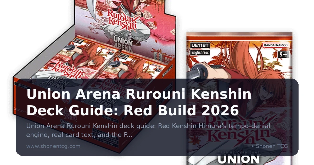 Union Arena Rurouni Kenshin Deck Guide: Red Build 2026
